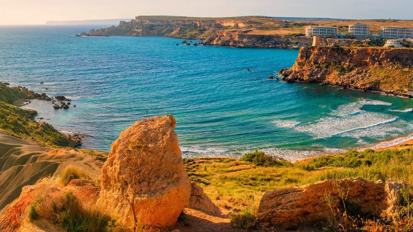 Golden Bay beach Malta